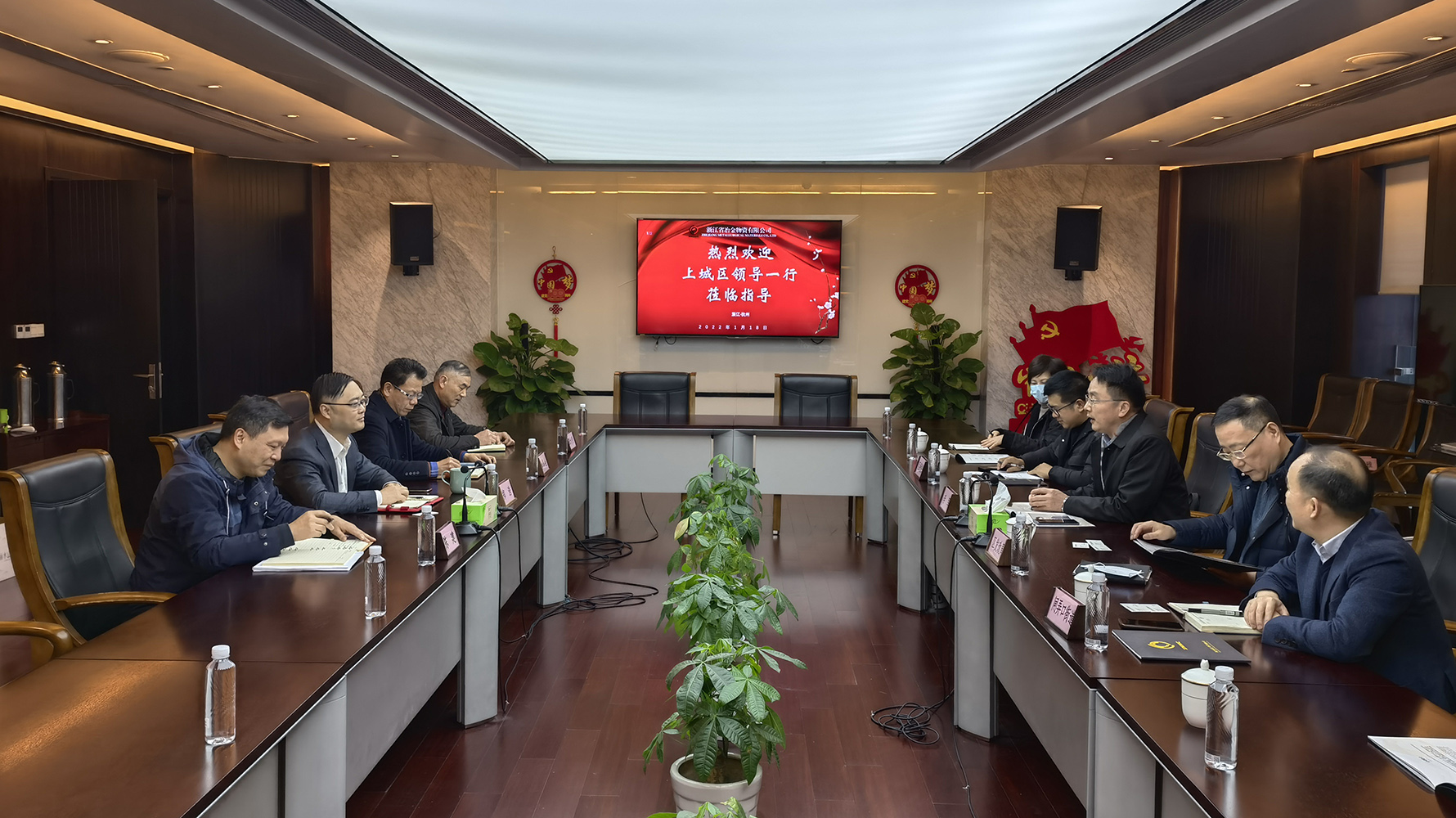 上城區組織部長李軍到冶金物資開展“助企開門紅”走訪活動